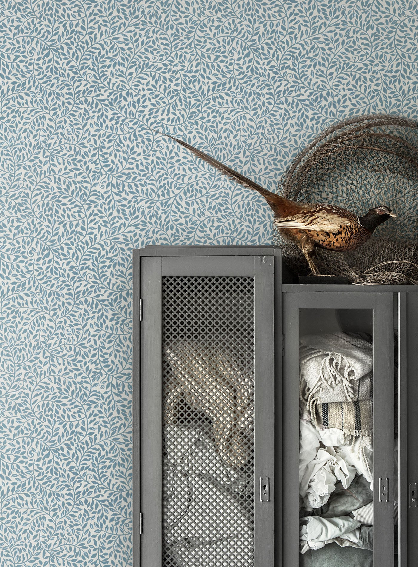 Sigfrid - Blue - Wallpaper Trader