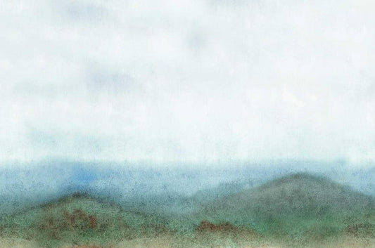 Morning Dew - Blue & Green - Wallpaper Trader