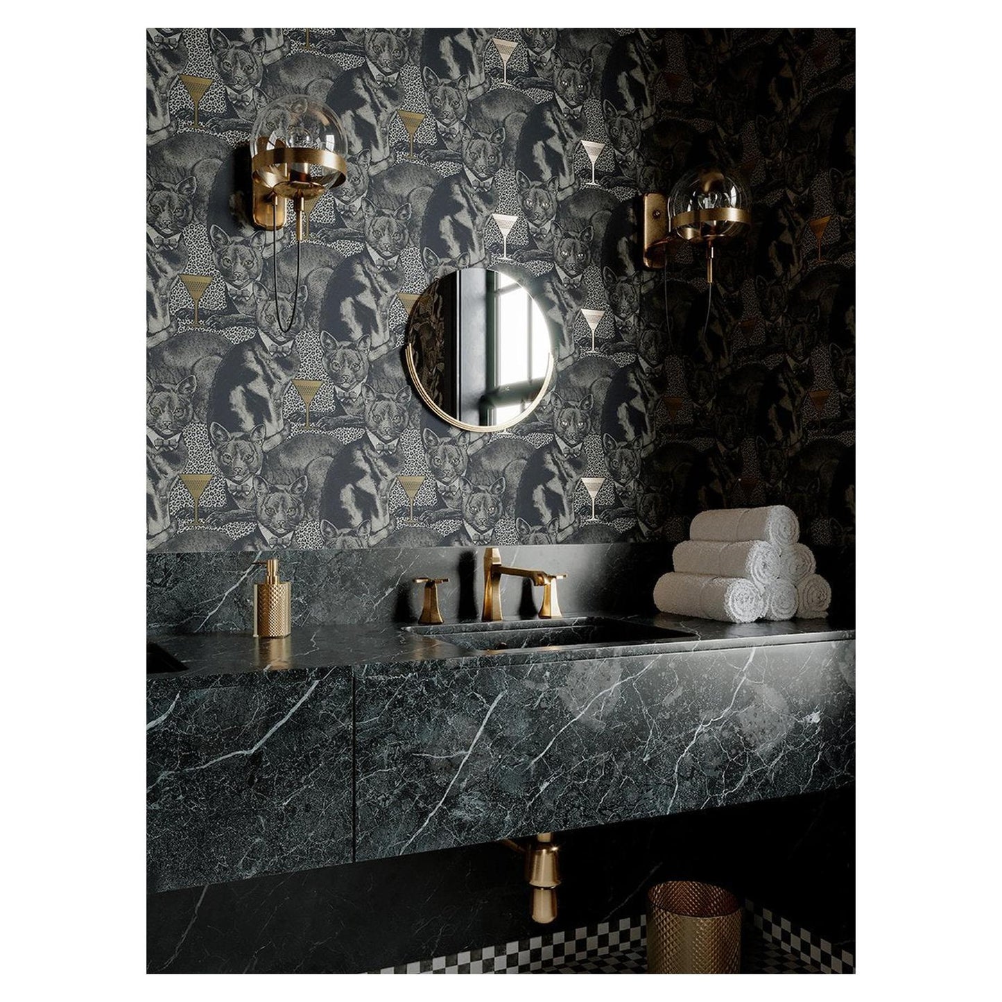 Cat-titude - Divine Gold - Wallpaper Trader