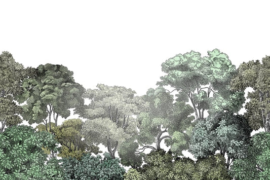 Bellewood - Green - Wallpaper Trader