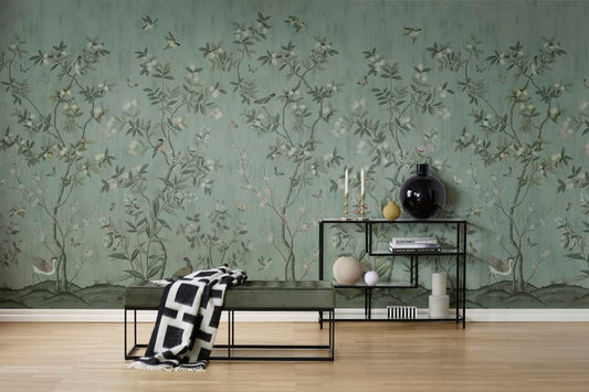 Chinoiserie Chic - Jade - Wallpaper Trader