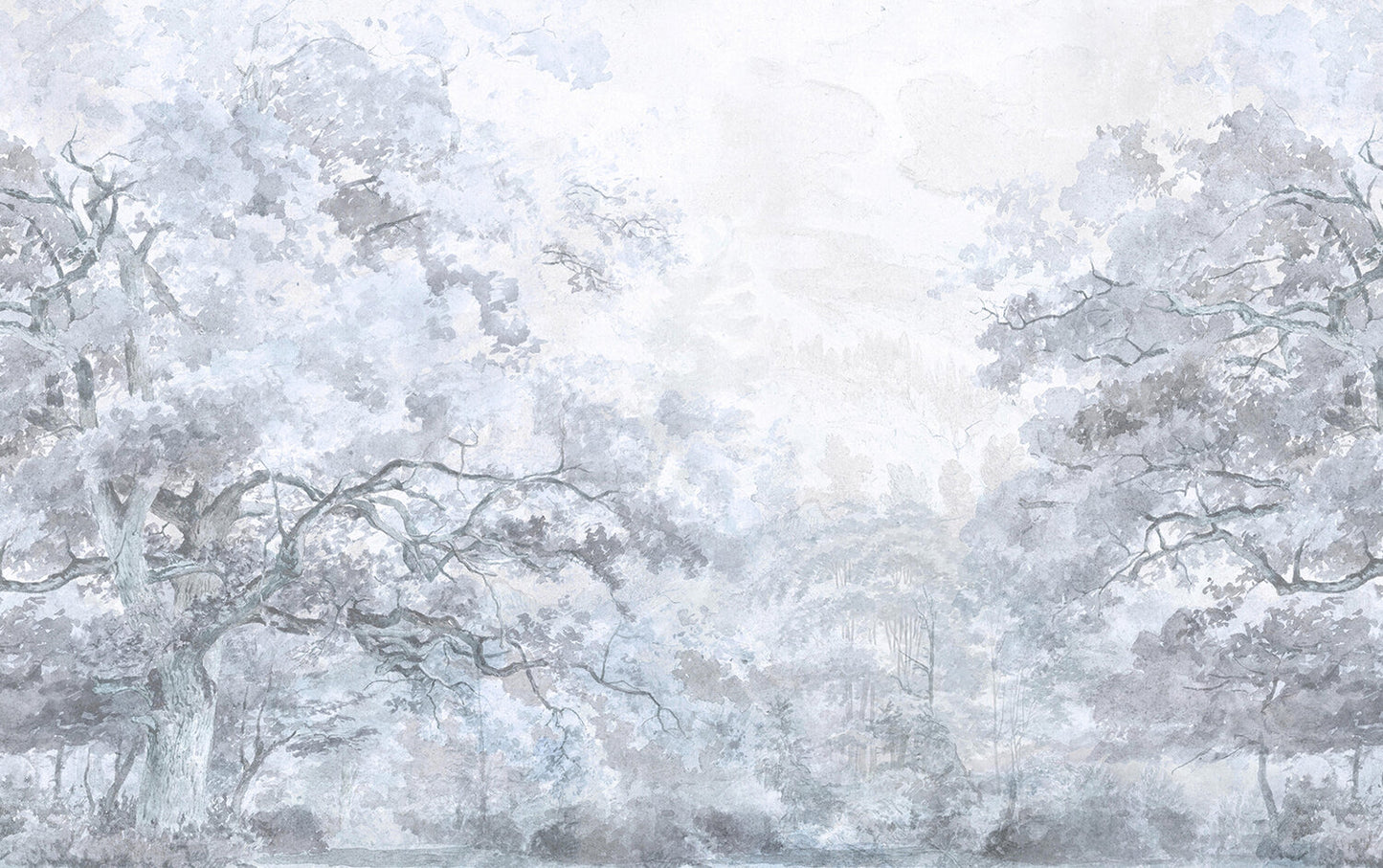 Beauty Everywhere - Fade Blue & White - Wallpaper Trader
