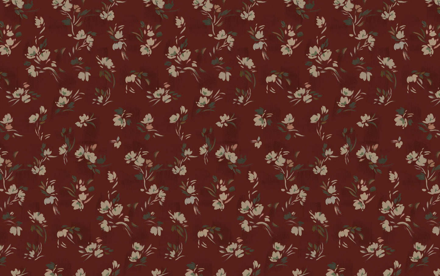 Floating Slowly - Terracotta and Apricot - Wallpaper Trader