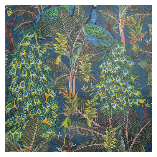 Royal Peacock - Midnight - Wallpaper Trader