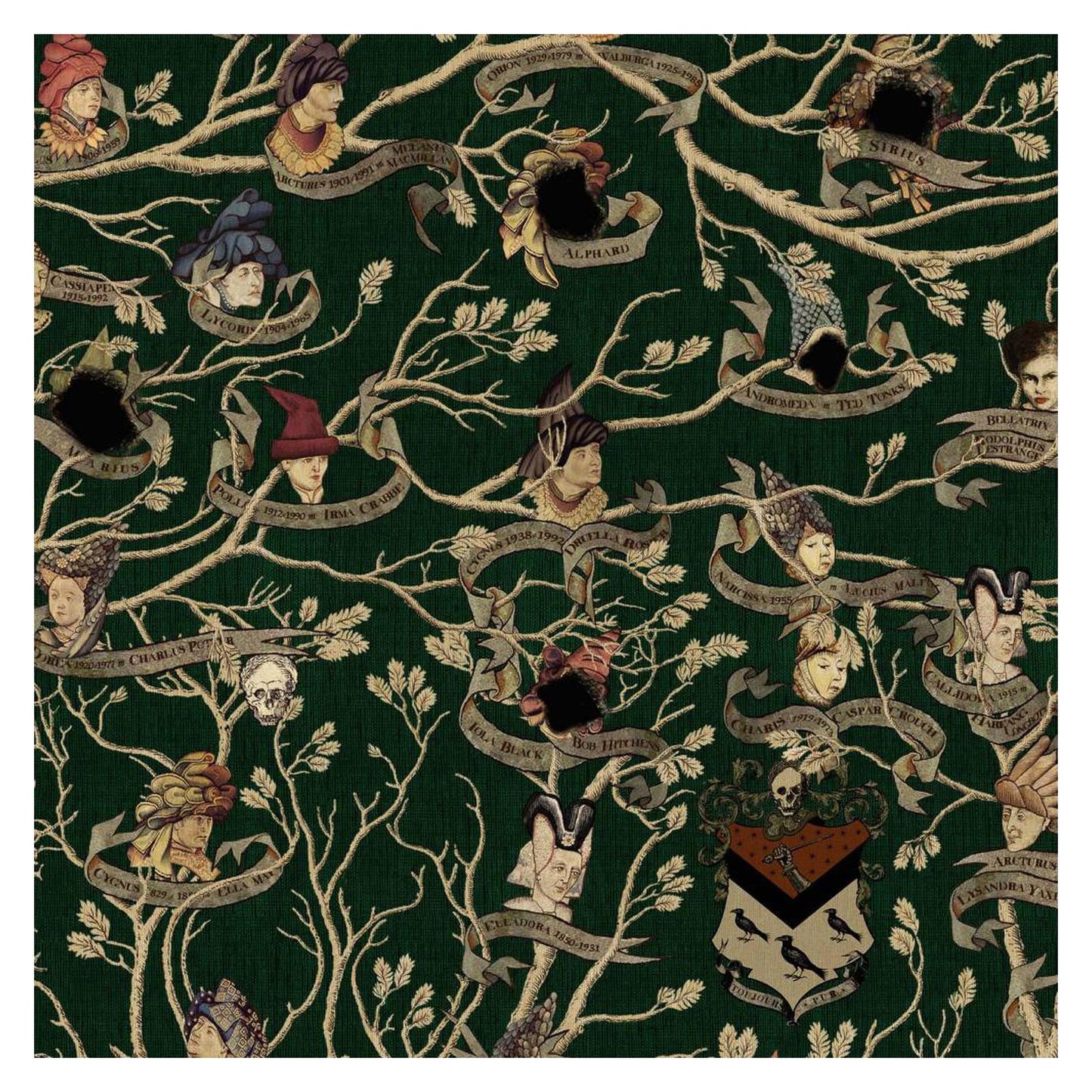 Black Family Tapestry - Wallpaper Trader