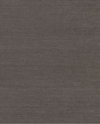 Fine Sisal II wallpaper by Eijffinger, flat swatch in deep espresso taupe with horizontal grasscloth texture