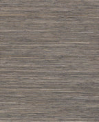 Fine Sisal II wallpaper by Eijffinger, flat swatch in streaked brown-grey natural sisal grasscloth