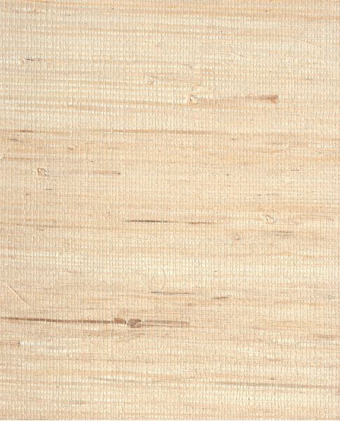 Fine Arrowroot grasscloth wallpaper by Eijffinger, flat swatch in pale blush-cream with delicate woven grid
