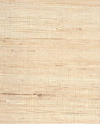 Fine Arrowroot grasscloth wallpaper by Eijffinger, flat swatch in pale blush-cream with delicate woven grid