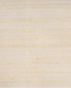 Fine Arrowroot grasscloth wallpaper by Eijffinger, flat swatch in creamy white with faint golden arrowroot strands