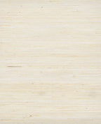 Fine Arrowroot grasscloth wallpaper by Eijffinger, flat swatch in soft ivory with fine pale horizontal weave