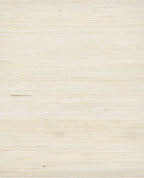 Fine Arrowroot grasscloth wallpaper by Eijffinger, flat swatch in soft ivory with fine pale horizontal weave