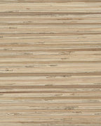 Coarse Reed grasscloth wallpaper by Eijffinger, flat swatch in natural tan and cream horizontal reed texture