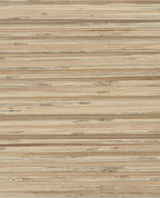 Coarse Reed grasscloth wallpaper by Eijffinger, flat swatch in natural tan and cream horizontal reed texture