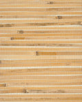 Bamboo Reed grasscloth wallpaper by Eijffinger, flat swatch in honey-gold bamboo slats with natural variation
