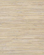 Tonal Reed grasscloth wallpaper by Eijffinger, flat swatch in pale wheat-beige with fine horizontal reed strands