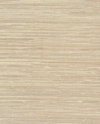 Tonal Reed grasscloth wallpaper by Eijffinger, flat swatch in soft sandy taupe with fine horizontal reed weave