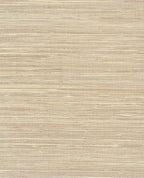 Tonal Reed grasscloth wallpaper by Eijffinger, flat swatch in soft sandy taupe with fine horizontal reed weave