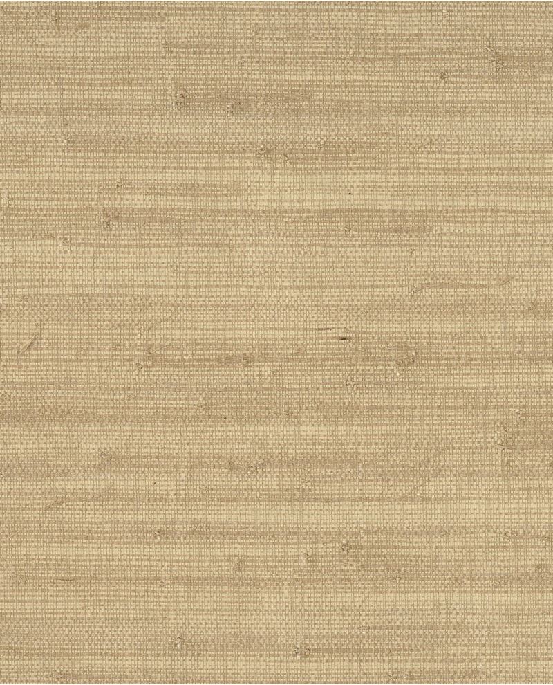 Fine Sisal II wallpaper by Eijffinger, flat swatch in natural straw beige with horizontal sisal weave