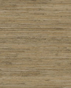 Fine Sisal II wallpaper by Eijffinger, flat swatch in olive-brown khaki natural sisal grasscloth