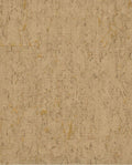 Cork wallpaper by Eijffinger, flat swatch of natural cork texture in warm golden tan with flecked grain detail