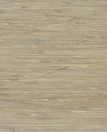 Natural Grass wallpaper by Eijffinger, flat swatch of grasscloth in warm taupe-beige with soft grey undertones
