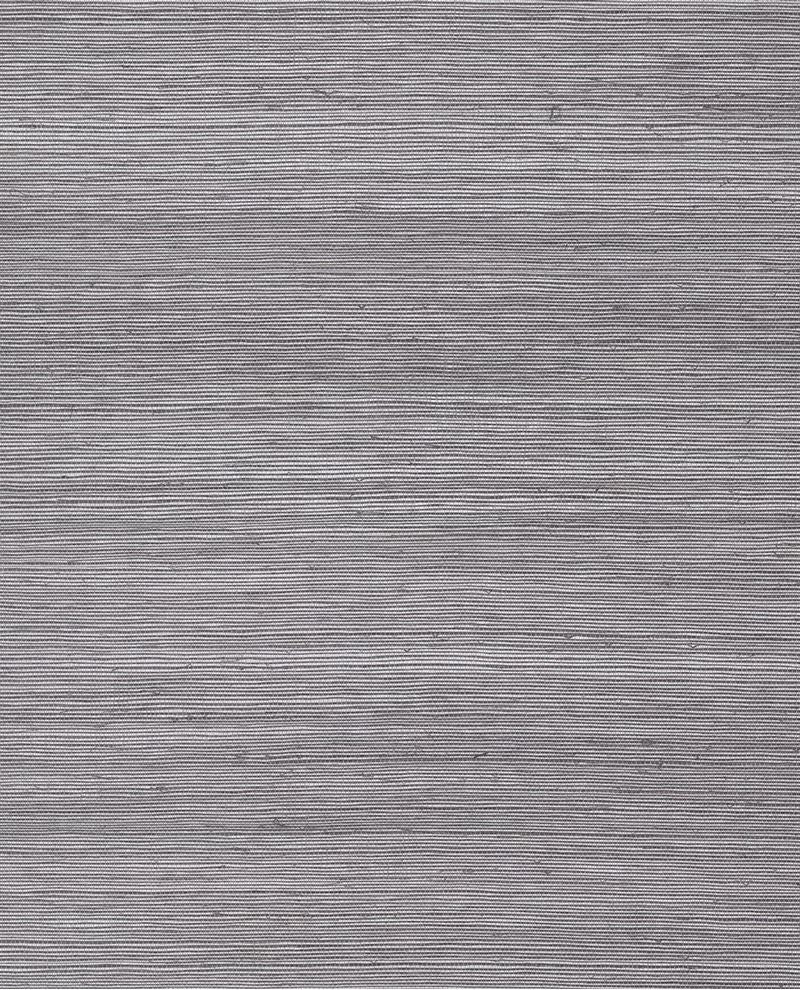Silk Weave wallpaper by Eijffinger, flat swatch of horizontally woven silk in cool dove grey