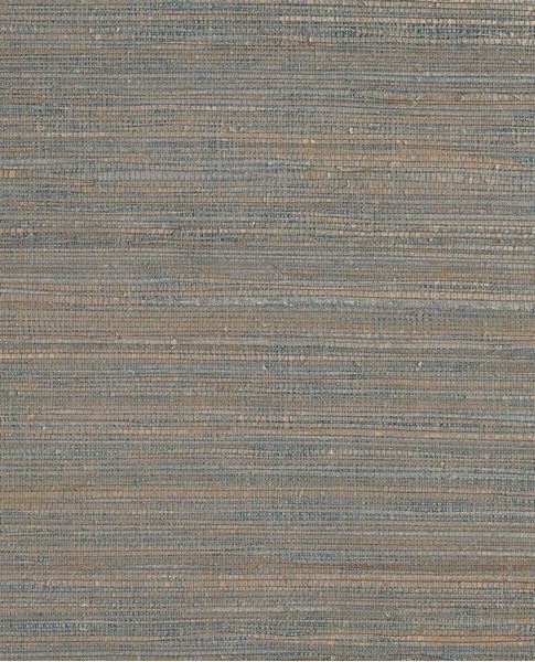 Silk Weave wallpaper by Eijffinger, woven silk texture blending teal-blue and warm tan threads