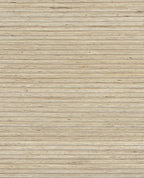 Bamboo Reed grasscloth wallpaper by Eijffinger, flat swatch in pale oatmeal-beige with fine horizontal reed