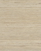Bamboo Reed grasscloth wallpaper by Eijffinger, flat swatch in pale oatmeal-beige with fine horizontal reed