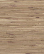 Wild Grass wallpaper by Eijffinger, grasscloth swatch in warm brown with subtle mauve flecks