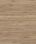 Wild Grass wallpaper by Eijffinger, grasscloth swatch in warm brown with subtle mauve flecks