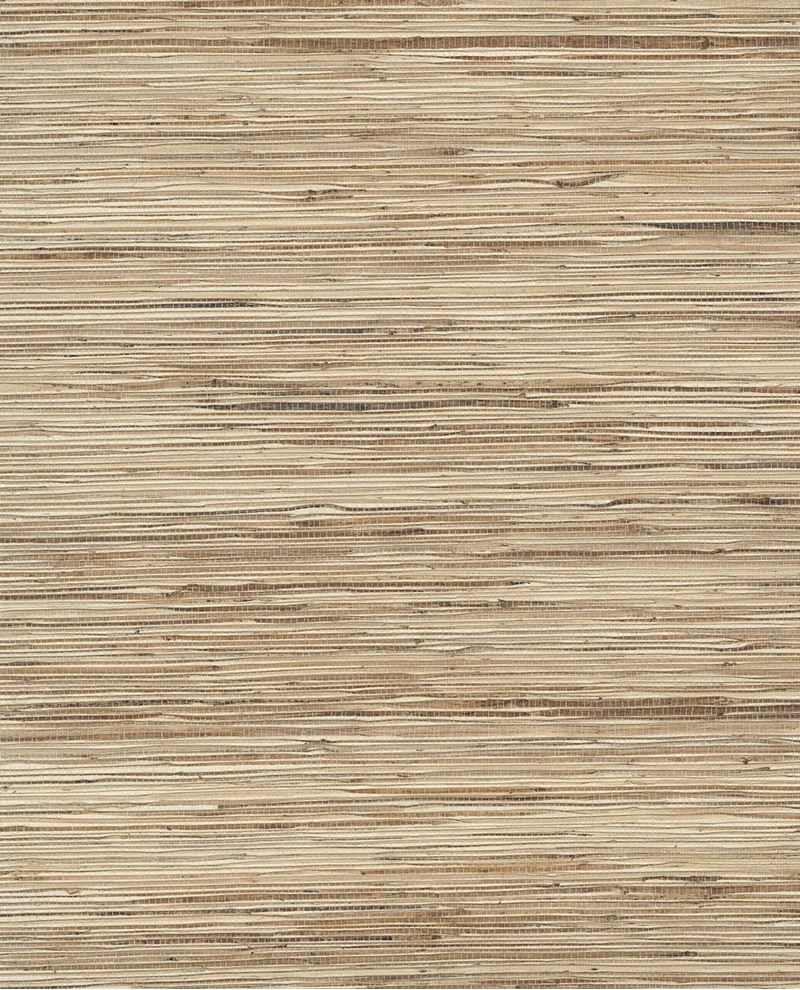 Wild Grass wallpaper by Eijffinger, natural straw-beige grasscloth with horizontal woven reeds
