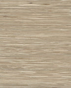 Bamboo Reed grasscloth wallpaper by Eijffinger, flat swatch in warm taupe-grey with striated bamboo reed weave