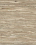 Bamboo Reed grasscloth wallpaper by Eijffinger, flat swatch in warm taupe-grey with striated bamboo reed weave