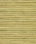 Fine Reed grasscloth wallpaper by Eijffinger, flat swatch of horizontal olive-green and straw reed weave