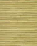 Fine Reed grasscloth wallpaper by Eijffinger, flat swatch of horizontal olive-green and straw reed weave