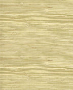 Knotted Jute grasscloth wallpaper by Eijffinger, flat swatch in pale olive with chunky knotted reed and straw flecks