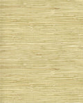 Knotted Jute grasscloth wallpaper by Eijffinger, flat swatch in pale olive with chunky knotted reed and straw flecks