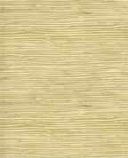 Knotted Jute grasscloth wallpaper by Eijffinger, flat swatch in pale olive with chunky knotted reed and straw flecks