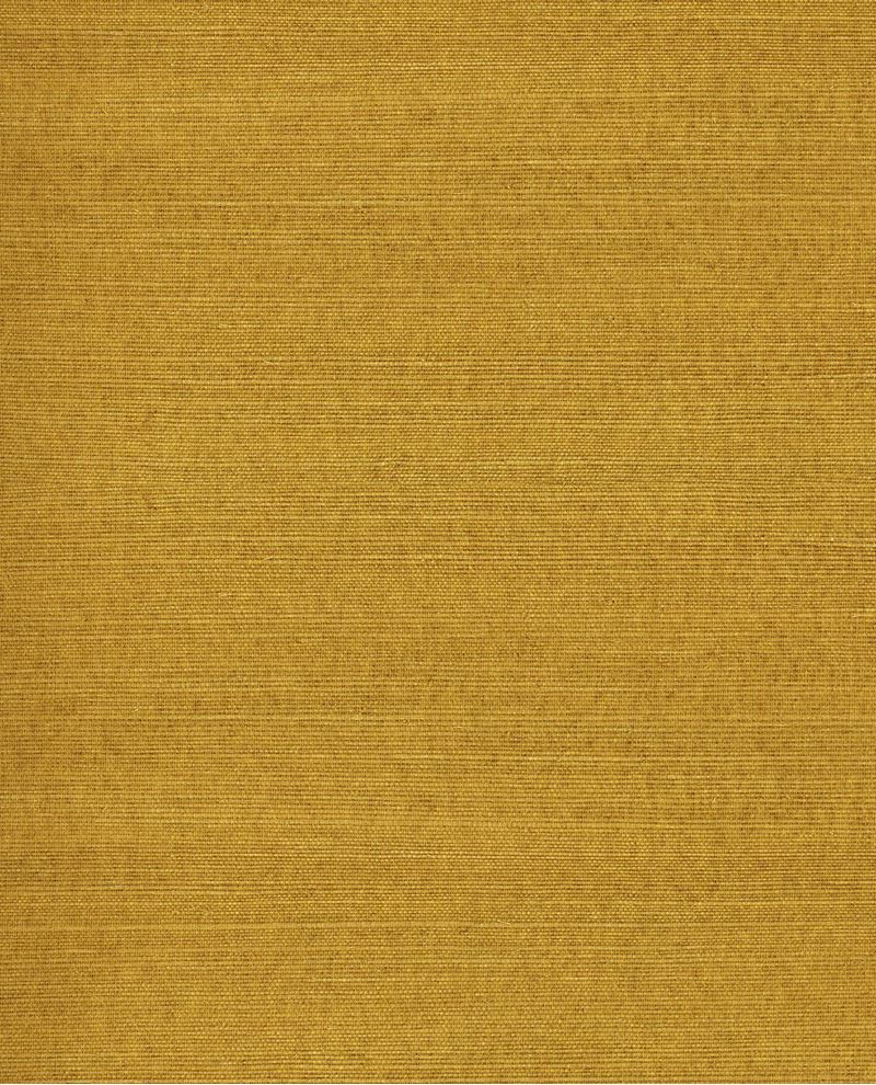 Fine Sisal wallpaper by Eijffinger, sisal grasscloth swatch in rich mustard gold