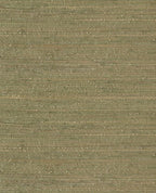Knotted Jute grasscloth wallpaper by Eijffinger, swatch of deep moss-green natural jute texture