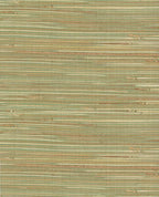 Fine Sisal wallpaper by Eijffinger, sisal weave blending sage green with coral and tan threads