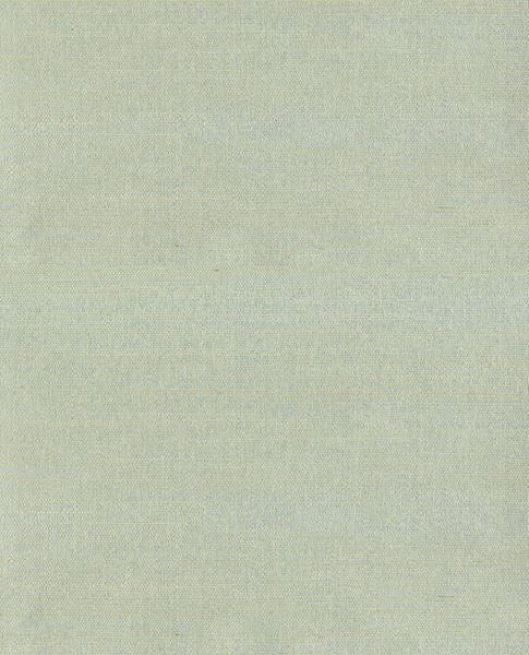 Fine Reed grasscloth wallpaper by Eijffinger, flat swatch in pale duck-egg blue woven reed