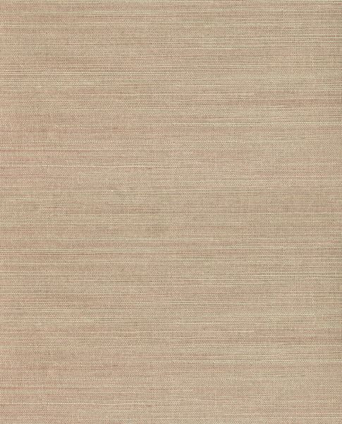 Coarse Weave grasscloth wallpaper by Eijffinger, flat swatch in soft sandy taupe natural weave