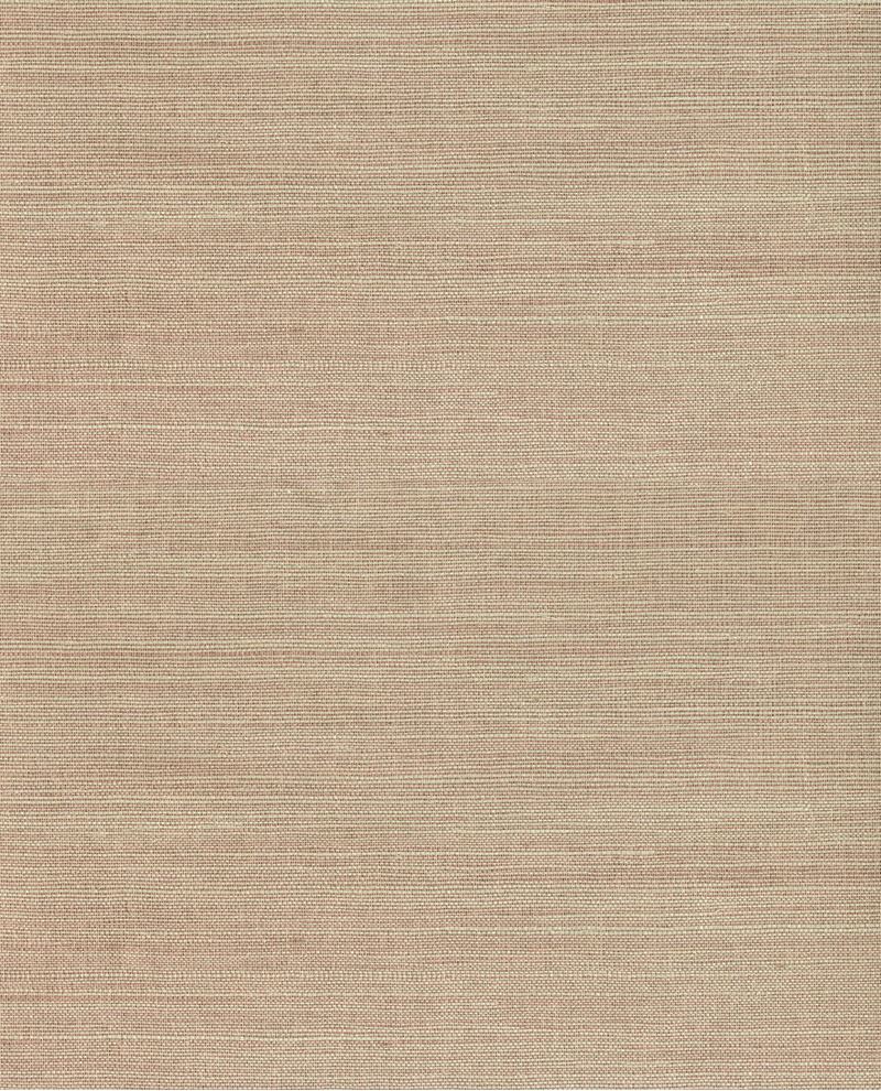 Coarse Weave grasscloth wallpaper by Eijffinger, flat swatch in soft sandy taupe natural weave