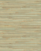 Fine Sisal wallpaper by Eijffinger, sisal texture in soft seafoam and warm tan tones