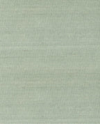 Coarse Weave grasscloth wallpaper by Eijffinger, flat swatch in pale sage-green woven texture
