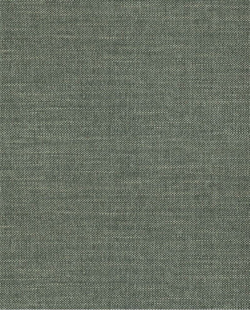 Banded Reed grasscloth wallpaper by Eijffinger, close-up swatch in heathered grey-green tight weave