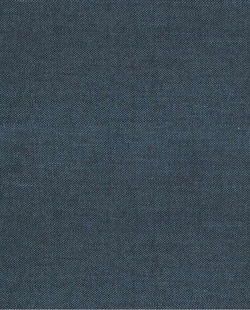 Fine Sisal wallpaper by Eijffinger, flat-weave sisal swatch in muted denim blue